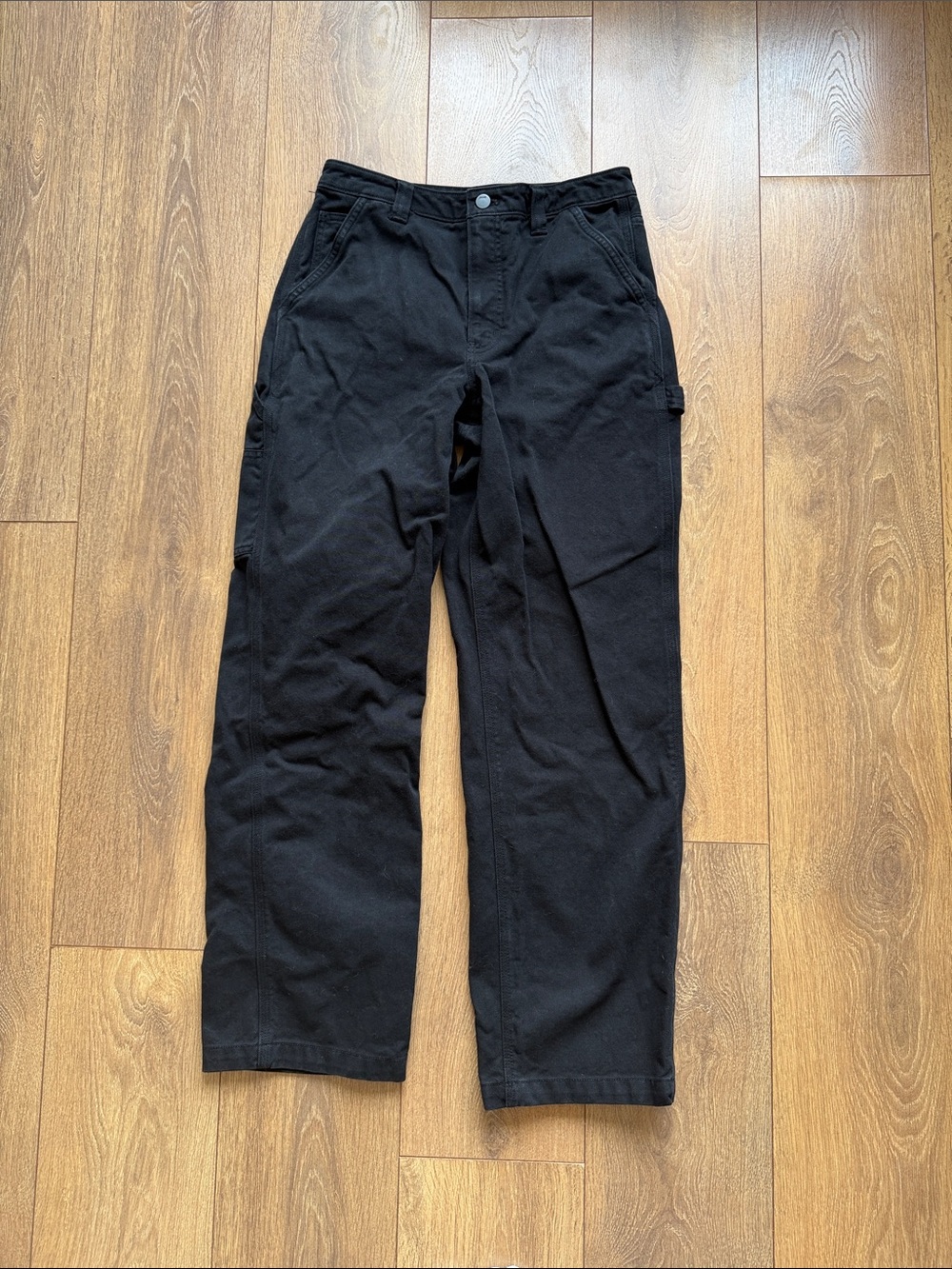 Black Womans Casual Utility Pants